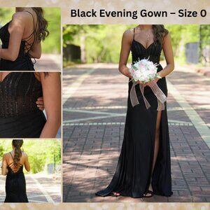 Elegant Black Evening Gown